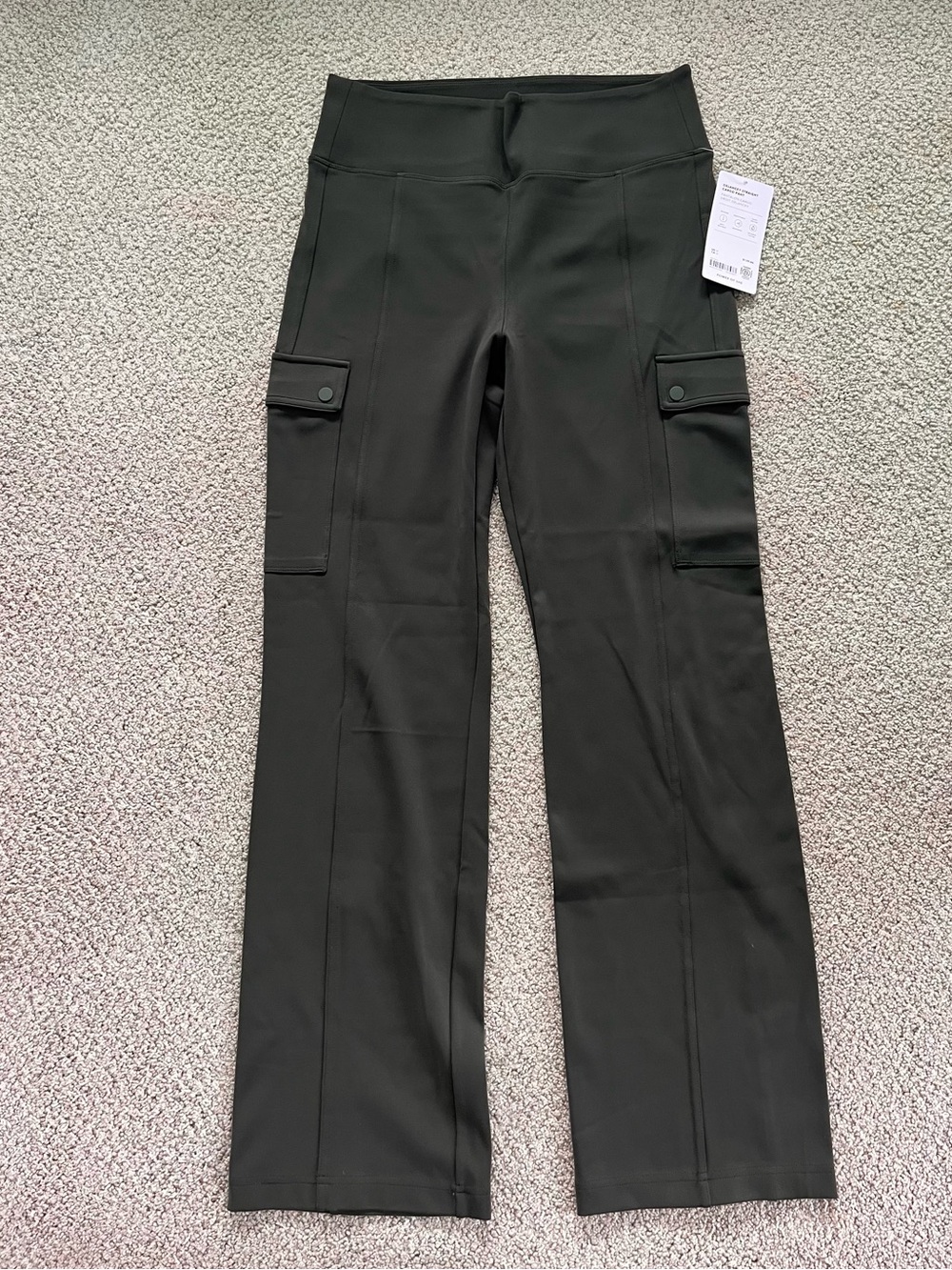 Athleta Delancey olive pants, M